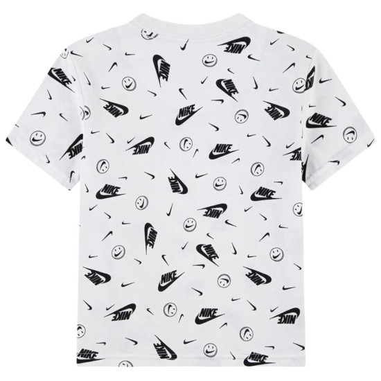 Nike Βρεφική κοντομάνικη μπλούζα Allover Print Boxy Tee Nike Βρεφική κοντομάνικη μπλούζα Allover Print Boxy Tee